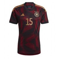 Nemecko Niklas Sule #15 Vonkajší futbalový dres MS 2022 Krátky Rukáv